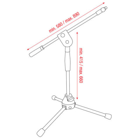 ERGO 2 DAP AUDIO MICROFOON STATIEF