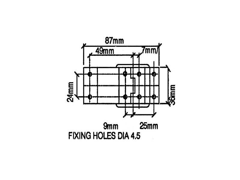 PO-4468-42C SCHARNIER OSAKA 40 X 80 MM PENN ELCOM