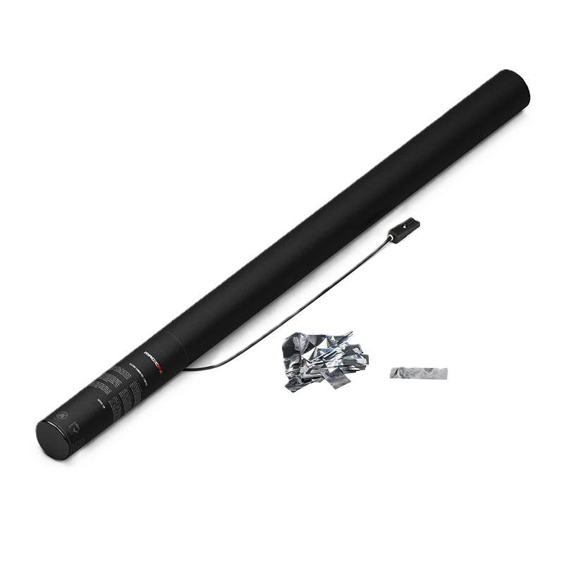 EC04SLM Magic FX Elektronische Confetti Shooter 80cm (Zilver)