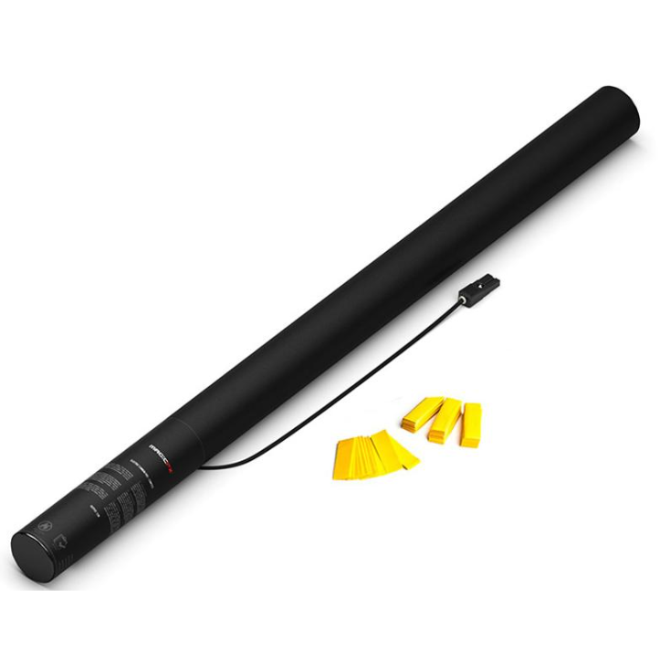 Elektronische Confetti Shooter Magic FX 80cm Papier Geel