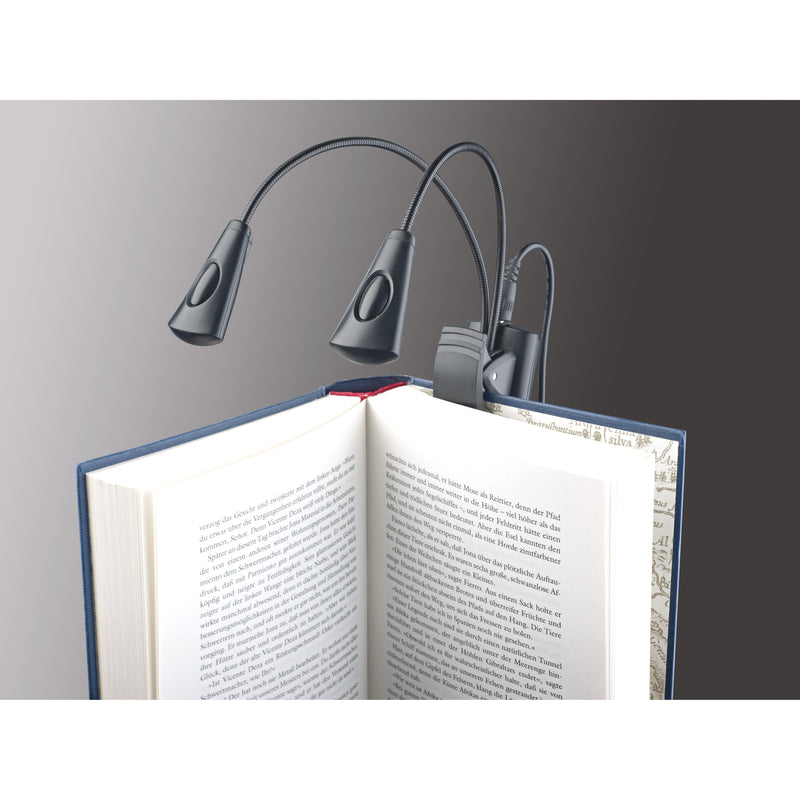12245 K&amp;M MUSIC LIGHT STAND 2 ARMEN 4 LEDs MET VOEDING