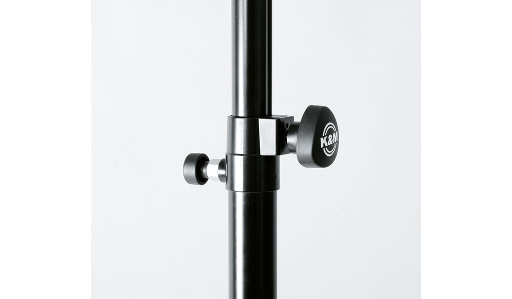 21366 K&amp;M Tussenpaal 98-147 cm met Ring Lock Zwart