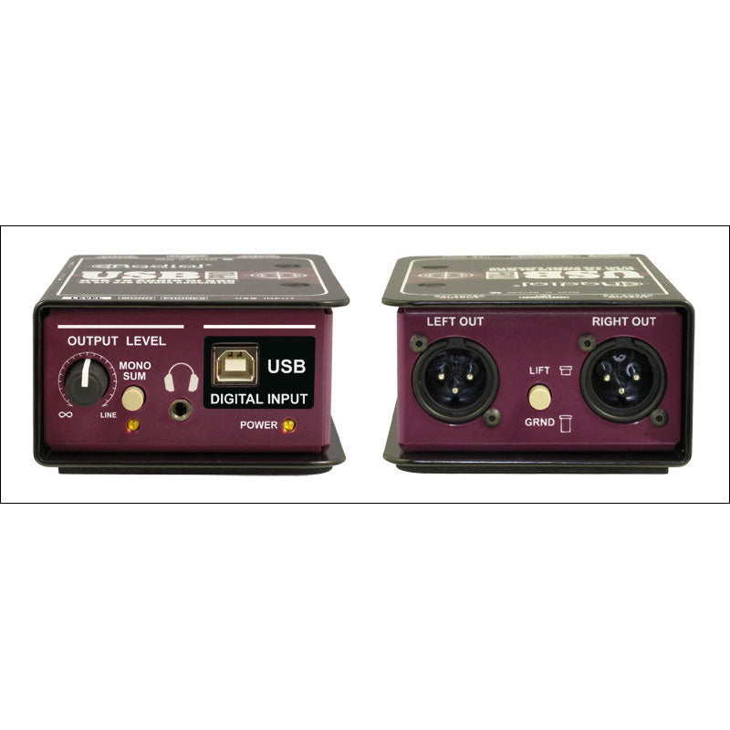 USB PRO RADIAL STEREO DI VOOR USB input