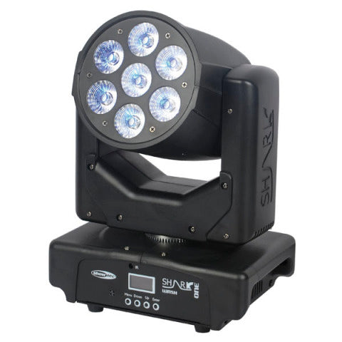 SHARK WASH ONE SHOWTEC 7 x 12W Q6 RGBWA + UV LED MOVINGHEAD