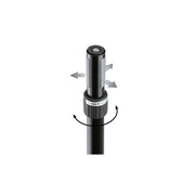21366 K&amp;M Tussenpaal 98-147 cm met Ring Lock Zwart