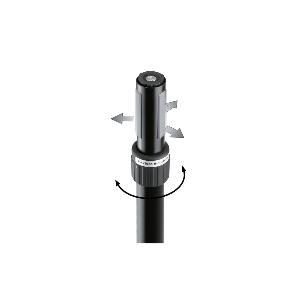 21366 K&amp;M Tussenpaal 98-147 cm met Ring Lock Zwart