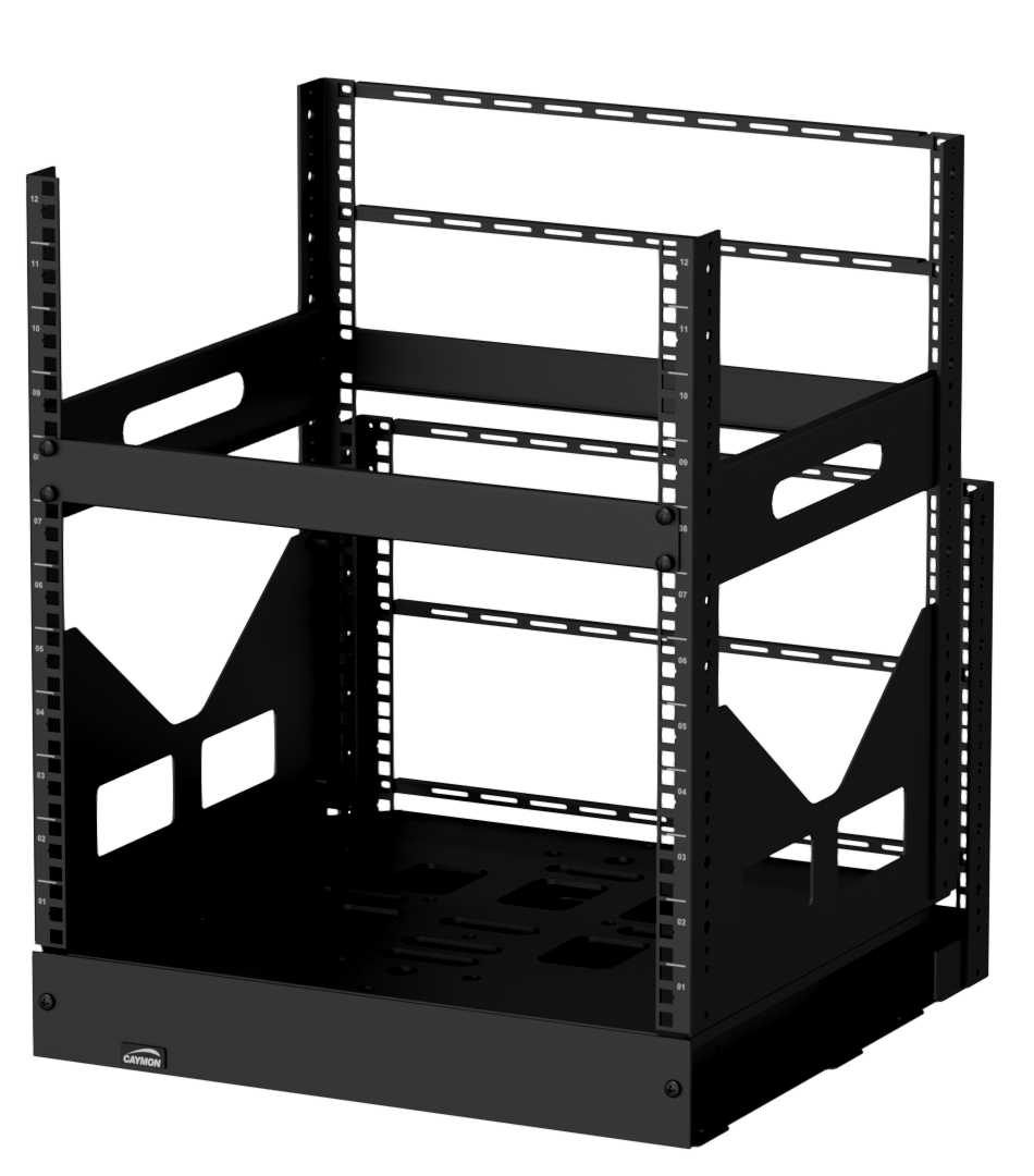 19 " SLIDE-OUT RACK 12 UNITS 425mm DIEPTE CAYMON