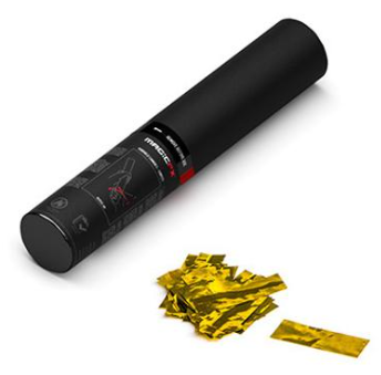 Handmatige Confetti Shooter Magic FX 28cm Metallic Goud