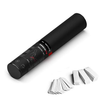Handmatige Confetti Shooter Magic FX Wit (28cm)