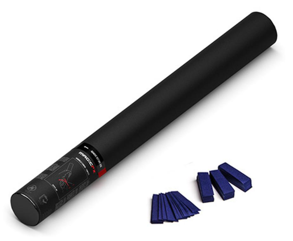 Handmatige Confetti Shooter Magic FX 50cm Papier Donkerblauw