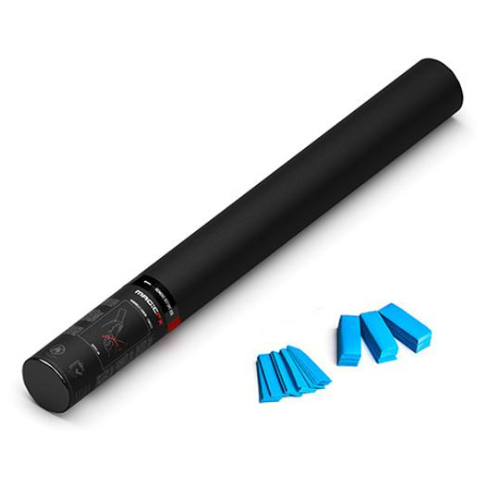 Handmatige Confetti Shooter Magic FX 50cm Papier Lichtblauw