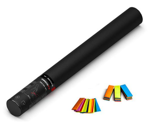 Handmatige Confetti Shooter Magic FX 50cm Papier Meerkleurig