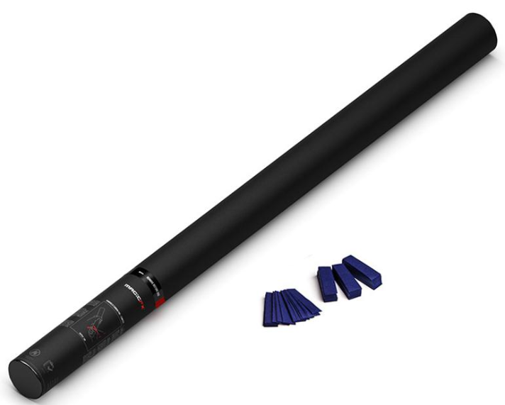Handmatige Confetti Shooter Magic FX 80cm Papier Donkerblauw
