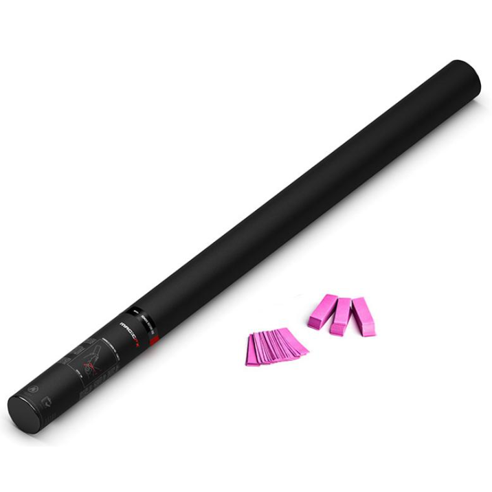 Handmatige Confetti Shooter Magic FX 80cm Papier Roze