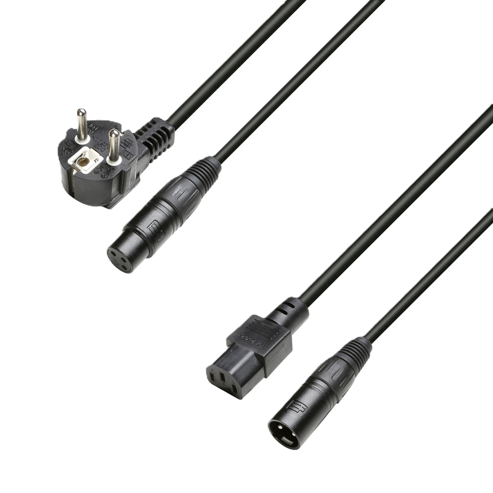 3 STAR H C13 A 0500 Adam Hall Combikabel Power & Audio (5m)