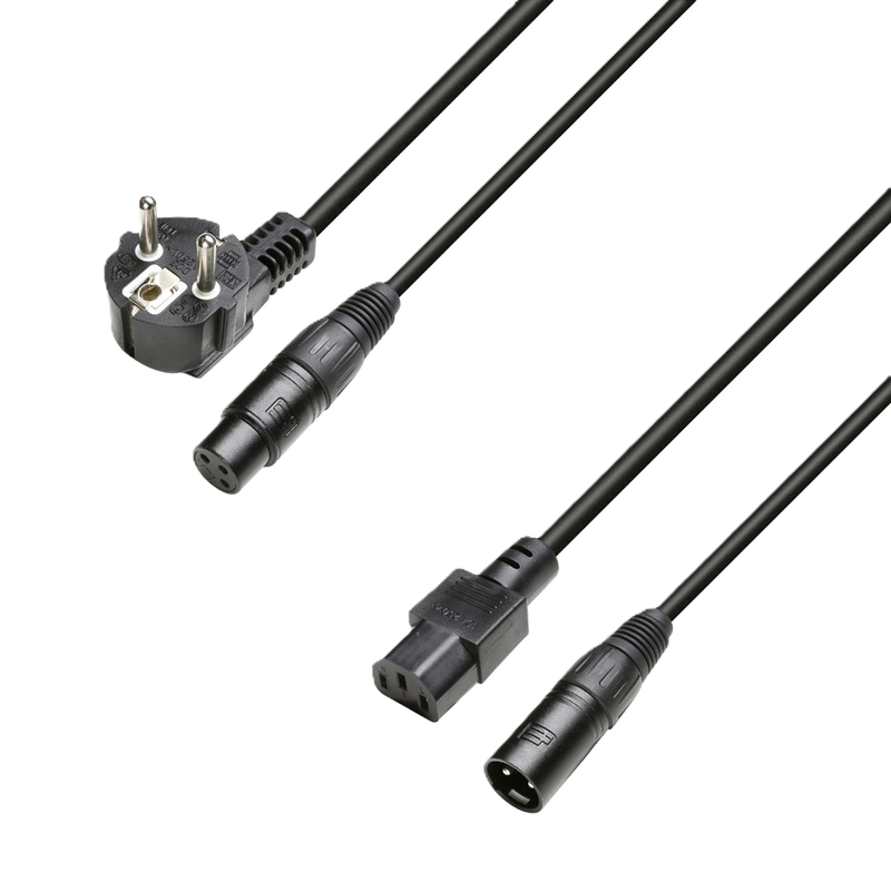 3 STAR H C13 A 0500 Adam Hall Combikabel Power & Audio (5m)