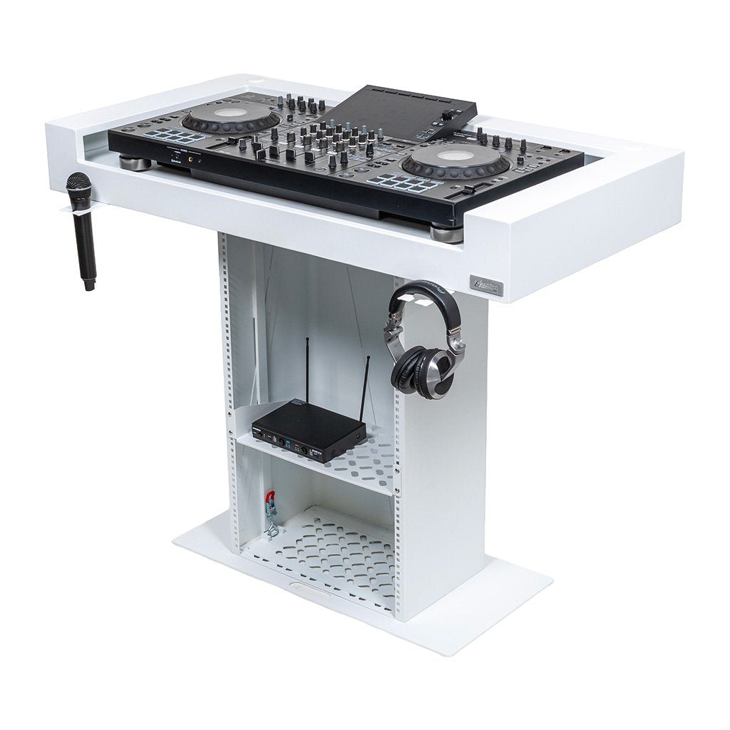 Malibu Portable DJ Booth Headlinder (White)