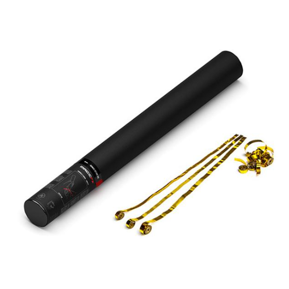 Handmatige Streamers Shooter Magic FX 50cm Metallic Goud