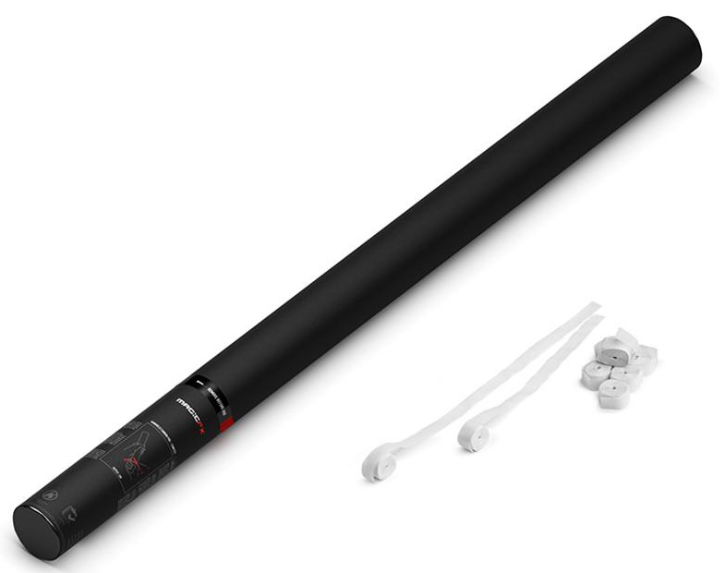 Handmatige Streamers Shooter Magic FX 80cm Papier Wit