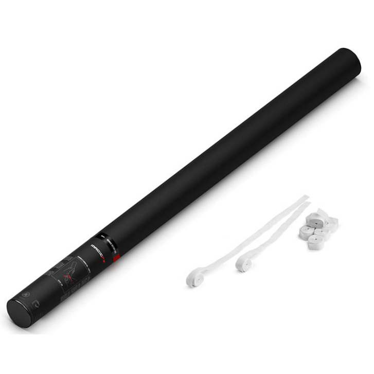 Handmatige Streamers Shooter Magic FX 80cm Papier Wit