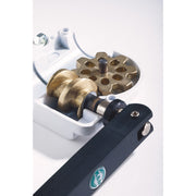 21340 K&amp;M Wind Up Tussenpaal 92-152 cm met Ring Lock M20 Zwart
