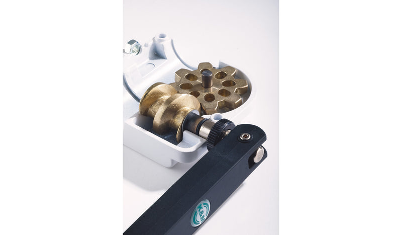21340 K&amp;M Wind Up Tussenpaal 92-152 cm met Ring Lock M20 Zwart