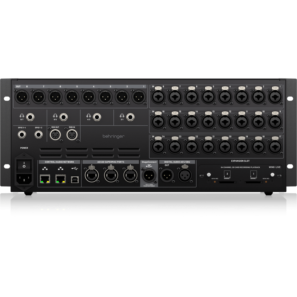 WING Rack Behringer 48-kanaals Digitale Mixer