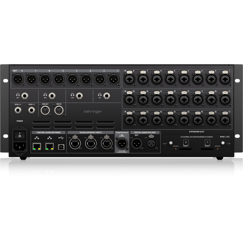 WING Rack Behringer 48-kanaals Digitale Mixer