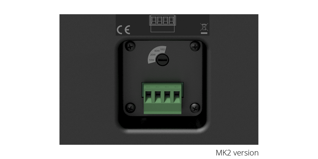 WX802MK2 Zwart Opbouwluidspreker Audac (Per Stuk)