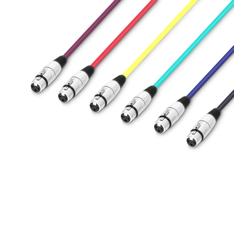 3-Star Adam Hall Microfoonkabelset 6x XLR (50cm)