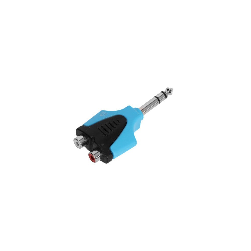 4-Star Adam Hall Blue Line Y-Adapter 2 x RCA F naar Jack M