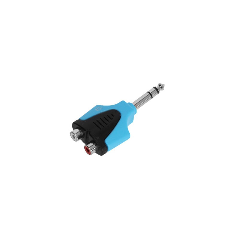 4-Star Adam Hall Blue Line Y-Adapter 2 x RCA F naar Jack M