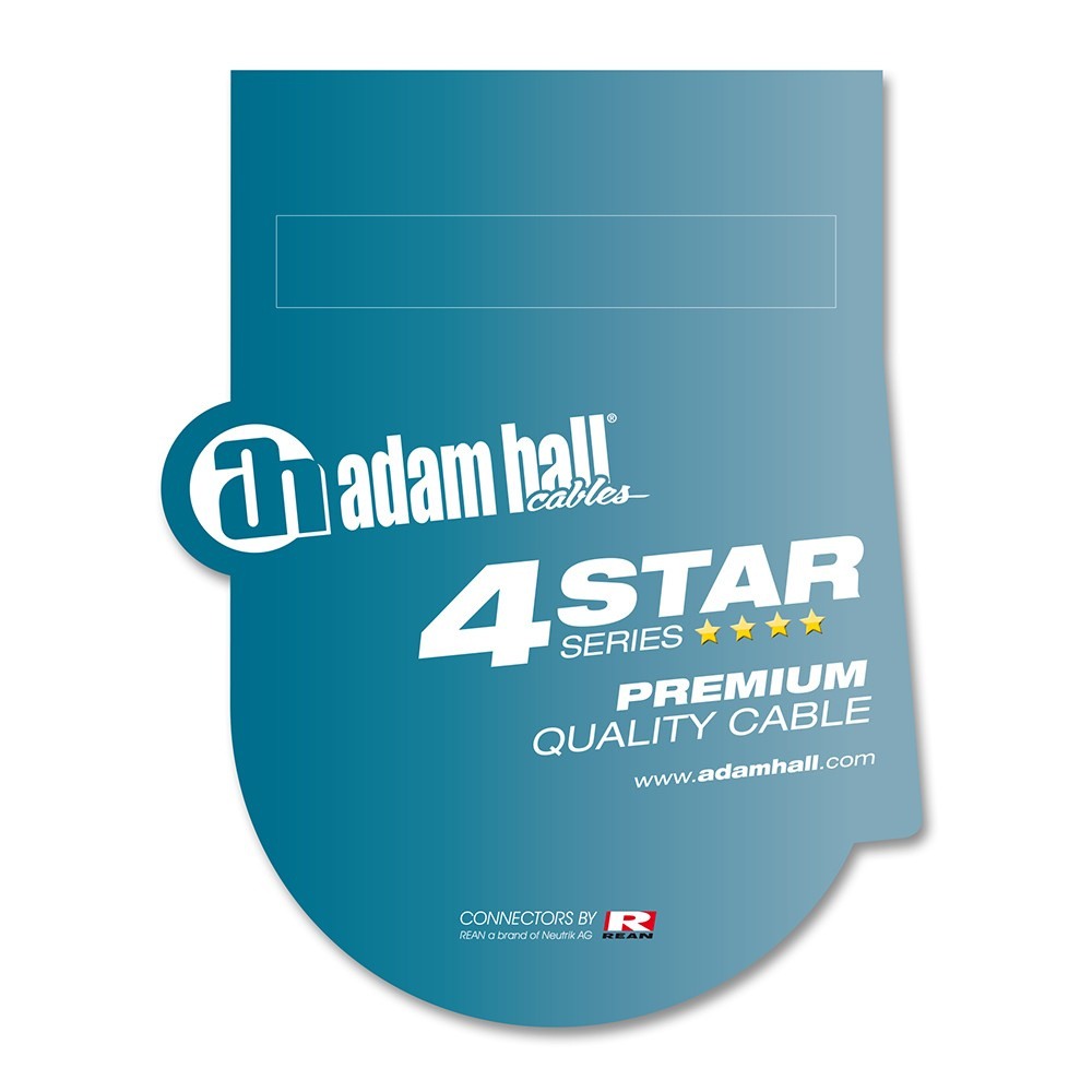 4-Star Adam Hall Kabel Jack Stereo F naar Jack Stereo M (6 m)