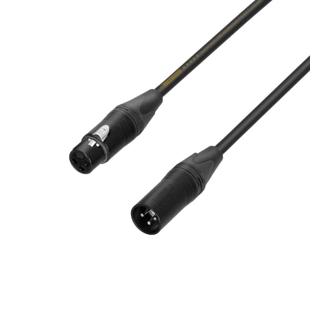 5-Star Adam Hall DMX-AES/EBU Kabel 1 Paar Neutrik XLR 3p (1.5m)