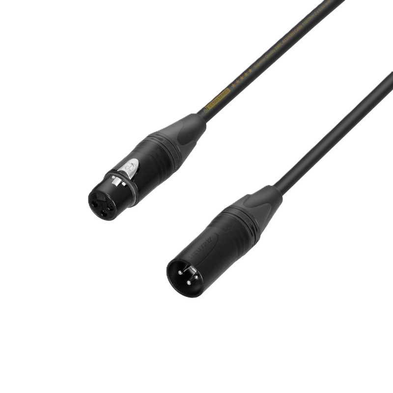 5-Star Adam Hall DMX-AES/EBU Kabel 1 Paar Neutrik XLR 3p (20m)
