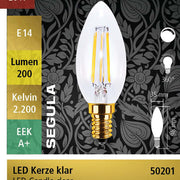 LED KAARS HELDER E14 3,5 WATT 2200K SEGULA
