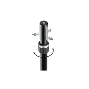 21340 K&amp;M Wind Up Tussenpaal 92-152 cm met Ring Lock M20 Zwart