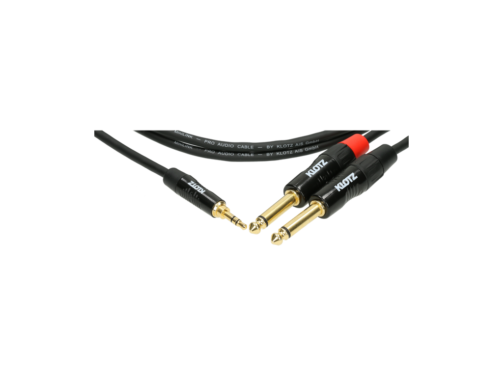 KY5-150 Klotz Insert Signaalkabel Mini-Jack naar Jack (1.5m)