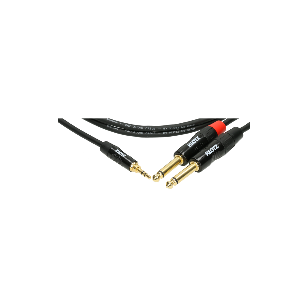 KY5-150 Klotz Insert Signaalkabel Mini-Jack naar Jack (1.5m)