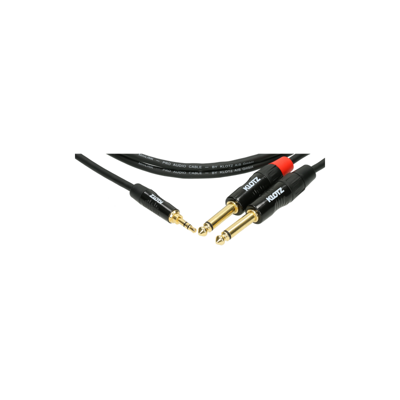 KY5-150 Klotz Insert Signaalkabel Mini-Jack naar Jack (1.5m)