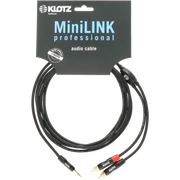 KY7-090 Klotz Signaalkabel Mini-Jack naar 2x RCA (0.9m)
