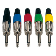 JMK-102NB JACKPLUG 6.3 MONO NIKKEL MET ZWARTE EINDDOP DAP AUDIO