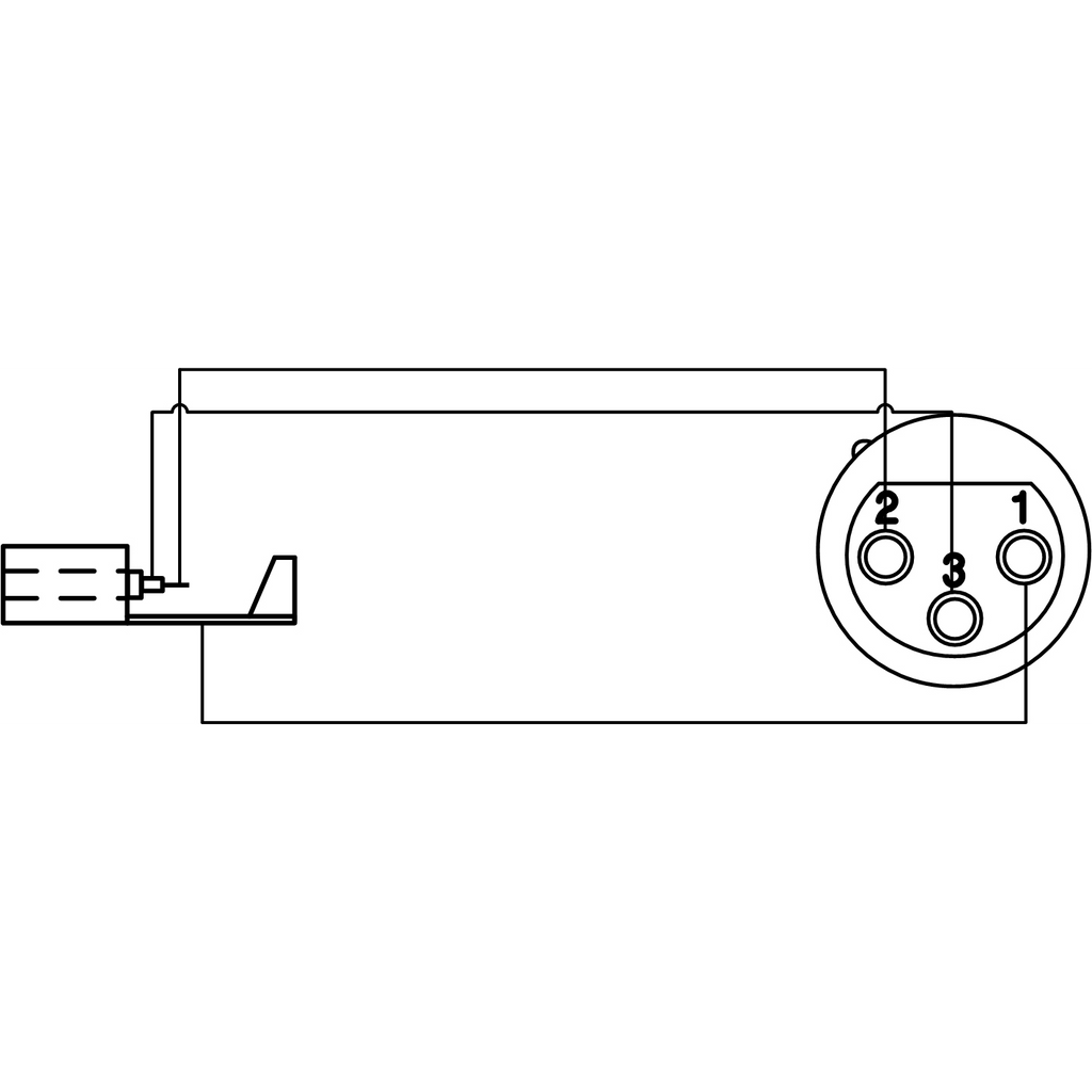 ADAPTER XLR VROUWELIJK - JACK STEREO VROUWELIJK BASIC SERIE