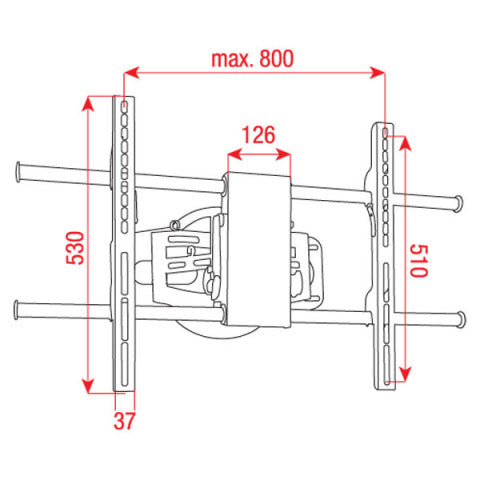 PLB-3 DMT Beugel voor 27" - 50" Plasma/LCD