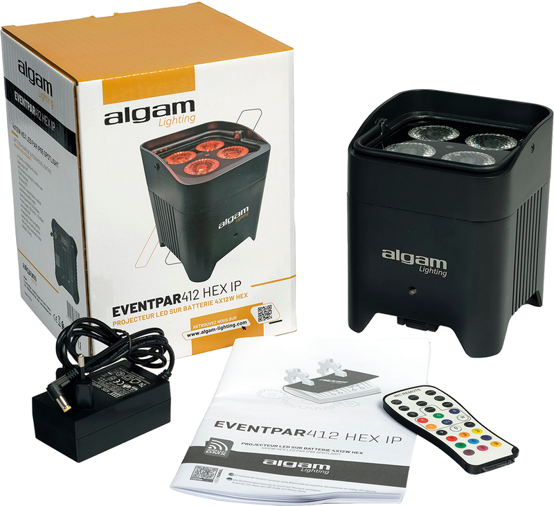EVENTPAR 412 HEX-IP Algam Lighting Batterijgevoede Uplighter