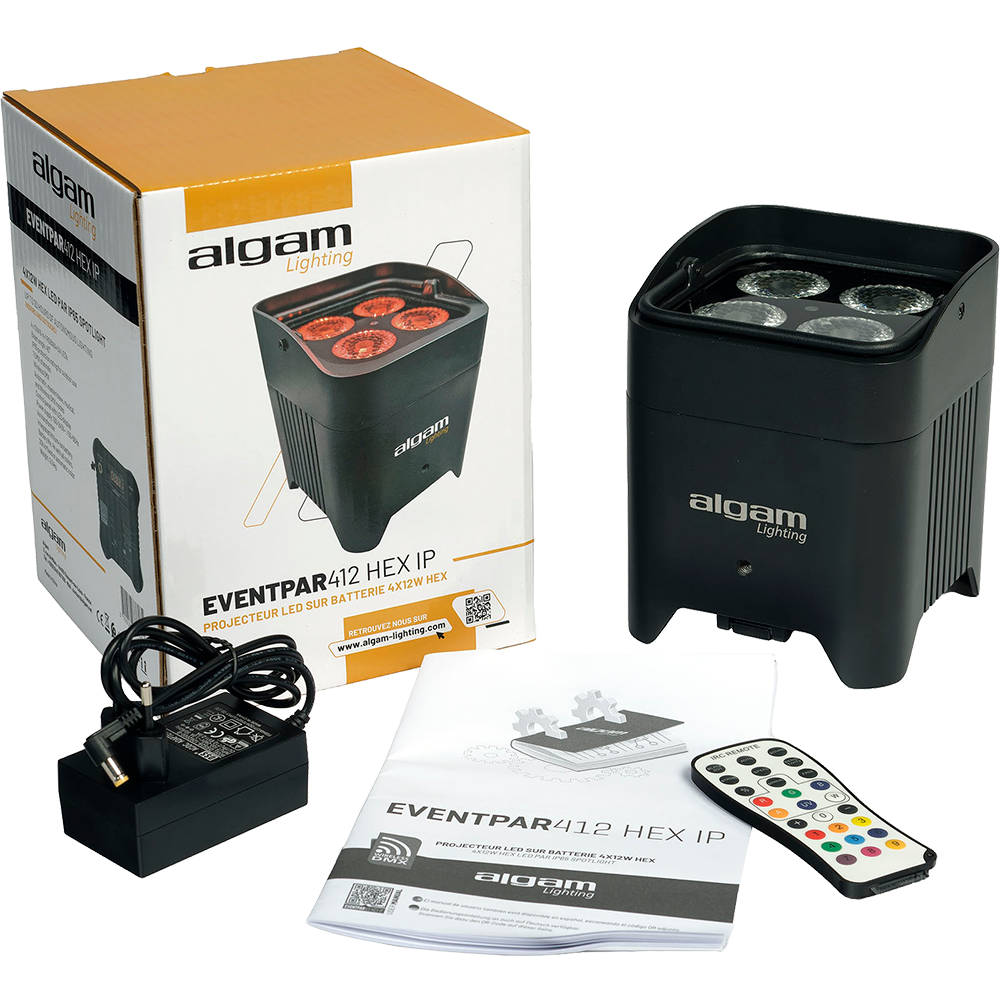 EVENTPAR 412 HEX-IP Algam Lighting Batterijgevoede Uplighter