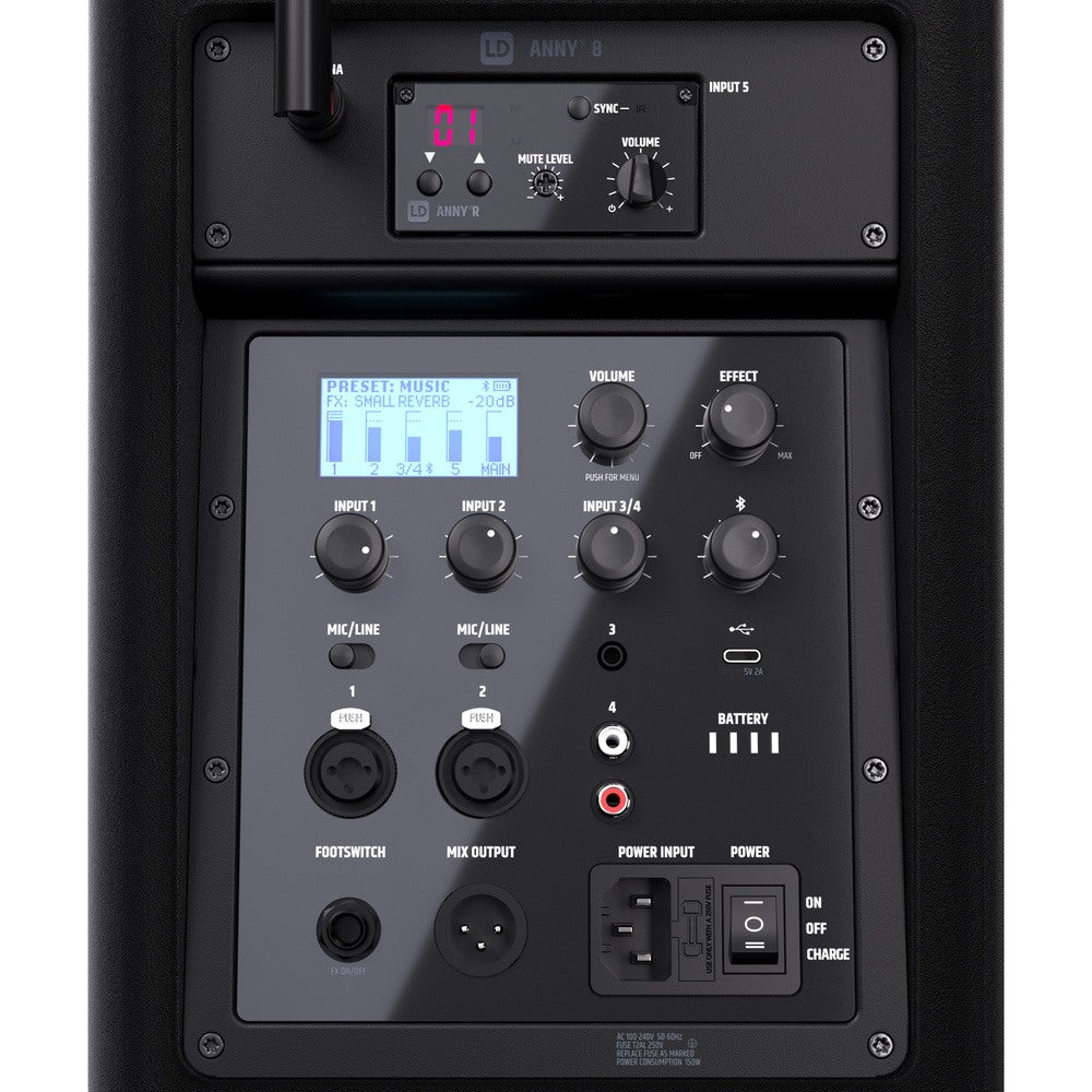 ANNY 8 HHD B8 LD SYSTEMS MOBIELE LUIDSPREKER +1x HANDHELD