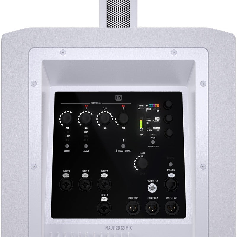 MAUI 28 G3 MIX LD SYSTEMS LUIDSPREKER + DIGITALE MIXER WIT
