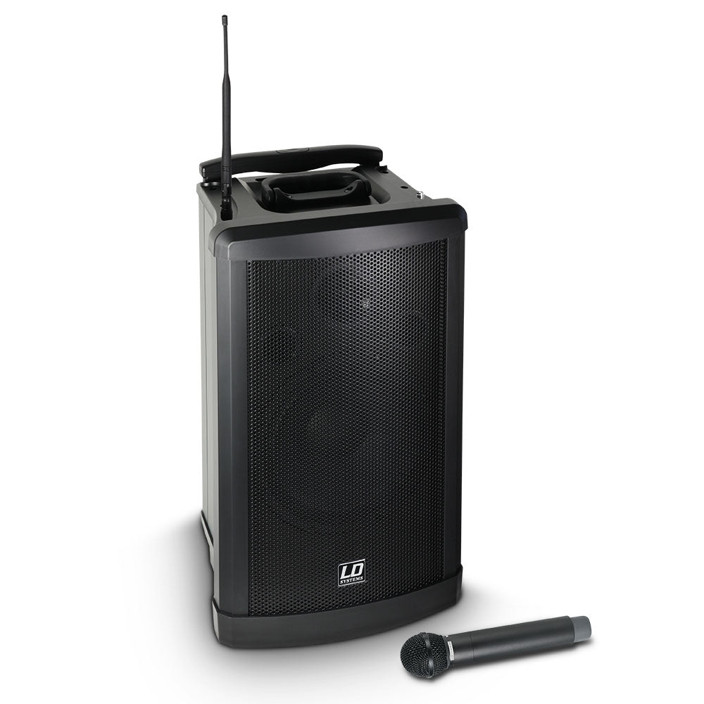 Roadman 102 LD Systems Mobiele Batterijluidspreker met Draadloze Microfoon