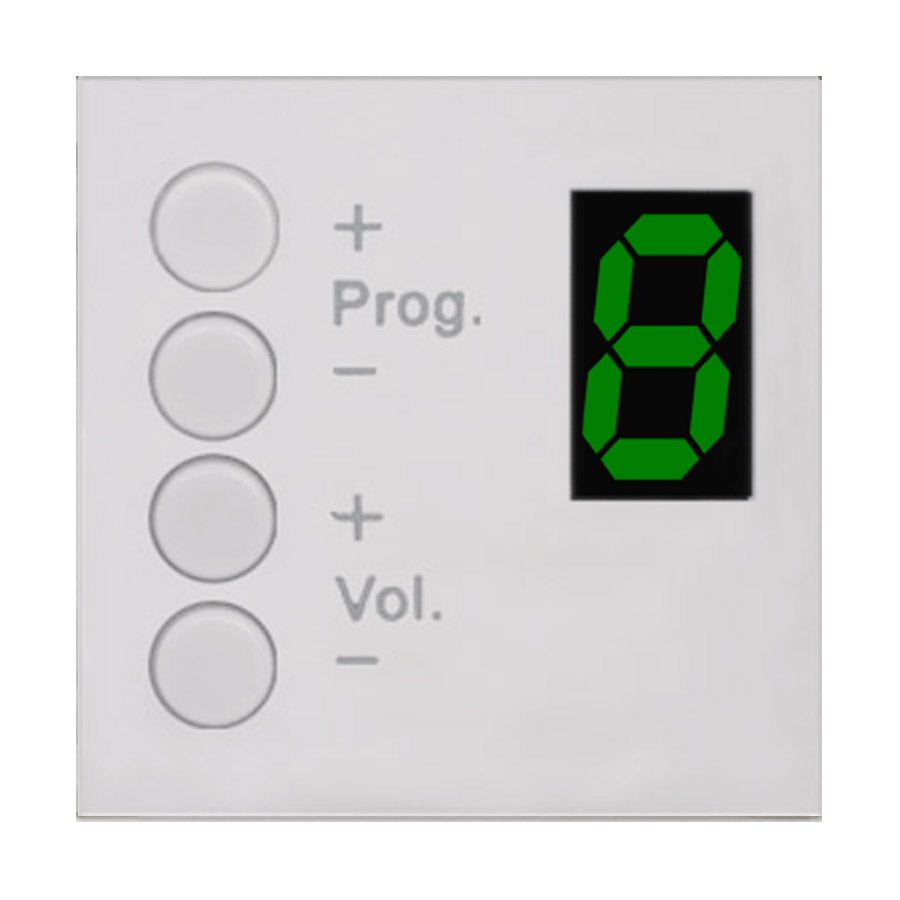 MWX45/W AUDAC WALL PANEL CONTROLLER MTX48/88 45X45 WIT
